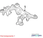 Rear Axle Carrier 2213500408 Mercedes-benz S550 07-13 Model Gebraucht. Price: $237.81.