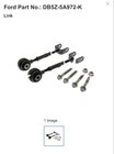 New Oem Ford Rear Suspension Toe Link Kit DB5Z-5A972-K Explorer Fwd 14-15. Price: $80.00.