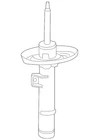 Genuine Honda Suspension Strut 51621-TVA-L91 New. Price: $639.65.