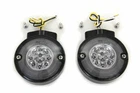 Black Led Turn Signal Set Front For Harley Davidson By V-twin New. Price: $172.40.