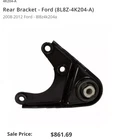 New Oe Ford Rear Suspension Subframe Bracket/bushing 8L8Z4K204A Escape 4WD 08-12. Price: $492.00.