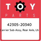 42305-20340 Toyota Carrier Sub-assy, Rear Axle, Lh 4230520340, New Genuine Oem P. Price: $252.85.