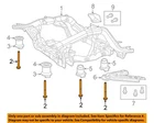 Chrysler Oem 11-23 Durango Suspension Components-susp Crossmember Bolt 6510719AA New. Price: $21.76.