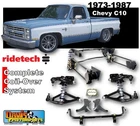 Ridetech Complete Coilover System, 1973-1987 Chevy C-10, Gmc Sierra, 4 Link, D5 New. Price: $7320.00.