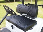 Front Rear Seat Cover Black Diamond Stitching Club 2000.5-UP Golf Cart New. Price: $159.00.