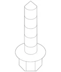 Genuine Kia Suspension Cross-member Mount Bolt 55448-3Z000 New. Price: $21.45.