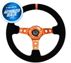 New Nrg Deep Dish Steering Wheel Black Suede Orange Center Mark RST-006S-OR. Price: $147.40.