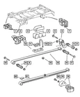 Genuine Mopar Spring Shackle Bracket Rear 5128557AA New. Price: $67.80.