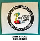 428 Super Cobra Jet Drag Pack Vintage Racing Decal Sticker-mustang-cougar Used. Price: $6.54.