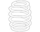 Genuine Audi Coil Spring 4M0-511-115-ED New. Price: $198.44.