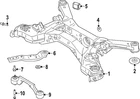 Genuine Nissan Suspension Cross-member Pin 55192-3JA0A New. Price: $25.15.