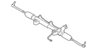 Genuine Infiniti Rack And Pinion Assembly 49001JL07E New. Price: $1496.69.