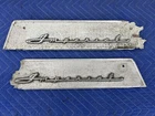 1955-1956 Chrysler Imperial Door Panel Badge Script Pair Trim Oem #3491E Used. Price: $175.99.