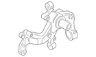 Genuine Volkswagen Knuckle 5C0-505-436-B New. Price: $468.03.