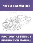 Jegs Factory Assembly Instruction Manual For 1970 Chevrolet Camaro New. Price: $26.99.