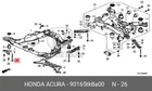 Genuine Oe Bolt Metal 90165TK8A00 For Honda 90165T-K8A00 Neu. Price: $5.56.