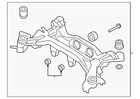 Genuine Hyundai Cross-member 55400-2P050 New. Price: $1523.17.