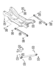 Genuine Mopar Suspension Guide Rod 68285137AA New. Price: $291.09.