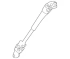 Genuine Nissan Steering Shaft Universal Joint 48080-6MA0A New. Price: $391.88.