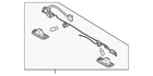 Genuine Hyundai License Lamp 92504-A9000 New. Price: $16.08.