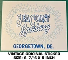 Seacoast Speedway Georgetown, De. - Vintage Original Decal Sticker Racing New. Price: $8.51.