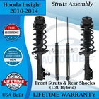 Monroe Oem Front Struts & Rear Shocks For 2010-2014 Honda Insight 9YR Warranty New. Price: $301.70.