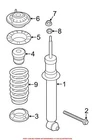Genuine Oem Rear Suspension Strut Bumper For Bmw 640I Xdrive 650I New. Price: $48.36.