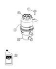 Genuine Mopar Power Steering Reservoir Shield 5105832AA New. Price: $6.16.