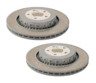 Oem Pair Set Of Rear Vented & Drilled Disc Brake Rotors For Mercedes C216 R231 New. Price: $1329.96.