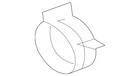 Genuine Volkswagen Overflow Hose Clamp N-906-867-01 New. Price: $13.75.