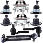 10PC Front Wheel Hub Bearing Assembly Tie Rods Ball Joints Kit For S10 Blazer New. Price: $230.99.