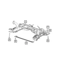 Genuine Mopar Cross-member Bracket 68306294AA New. Price: $70.38.