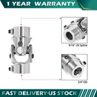 9/16" 26 Spline X 3/4" Dd Single Steering U Joint Shaft Rat Street Rod New. Price: $21.05.