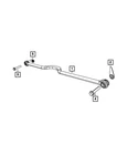 Genuine Mopar Rear Track Bar 68480854AA New. Price: $212.40.