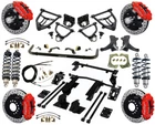 Ridetech COILOVER,4-LINK,ARMS, & Wilwood Disc BRAKES,13" DRILLED,RED,73-87 Truck New. Price: $12399.99.