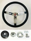 1964-1966 Oldsmobile F85 442 Cutlass 98 Black & Chrome Steering Wheel 15" New. Price: $147.95.