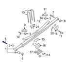 Ford F-250 Super Duty 17-26 W720370S900 Front Leaf Spring Shackle Bolt New. Price: $18.47.