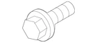 Genuine Mitsubishi Battery Mount Bolt AX000196 New. Price: $6.31.