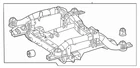 Genuine Mercedes-benz Cross-member 167-330-83-00 New. Price: $2511.04.