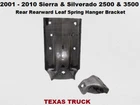 15004158 2001 To 2010 Silverado 2500 Rearward Leaf Spring Hanger Bracket Used. Price: $259.20.