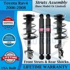 Kyb Oem Front Struts & Rear Shocks For 2006-2008 Toyota RAV4 Lifetime Warranty New. Price: $599.23.