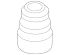 Genuine Volkswagen Strut Bumper 5QF-412-303 New. Price: $19.28.