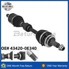 Front Left Cv Axle Shaft For 2024 2025 Toyota Grand Highlander Awd #43420-0E340 New. Price: $225.00.