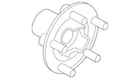 Genuine Land-rover Hub LR138237 New. Price: $281.69.