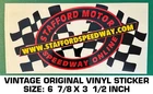 Stafford Motor Speedway Online - Vintage Original Vinyl Decal Sticker Racing New. Price: $8.51.