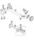 Genuine Mopar Rear Suspension Cross-member Bracket Right 68656427AA New. Price: $80.83.