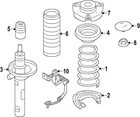 Genuine Volkswagen Strut Bumper 5Q0-412-303-E New. Price: $17.29.