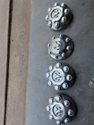 Dodge Ram Center Caps 2500-3500 Chrome Emblem Logo Mopar Parts Used. Price: $80.00.