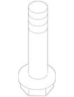 Genuine Ford Suspension Cross-member Mount Bolt W706130-S442 New. Price: $6.75.