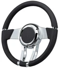 1969-81 Black Leather Flaming River Waterfall Steering Wheel New. Price: $535.99.